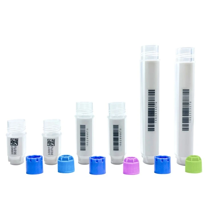 External Thread SBS Format Cryogenic Vials, Racked, 48-Well, Square
